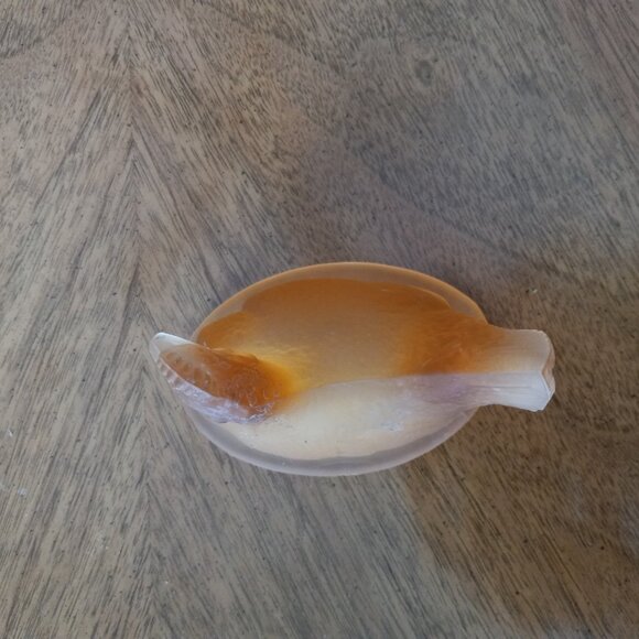 Westmoreland Mini Hen on a Nest Peach Frosted Glass - Picture 13 of 16